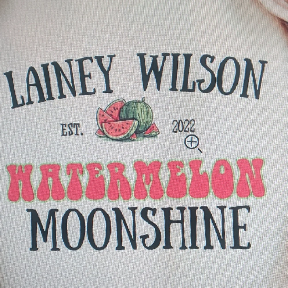 Watermelon Moonshine Lainey Wilson Adult Crewneck Sweatshirt - Picture 2 of 2